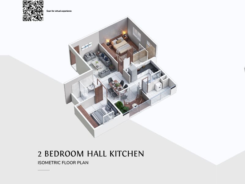 2 BHK Floor Plan