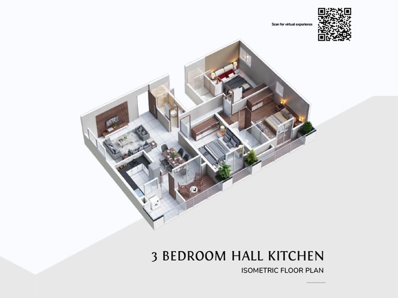 2.5 BHK Floor Plan